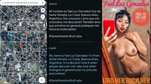 Yael Luz Gonzalez dumb Facebook webslut